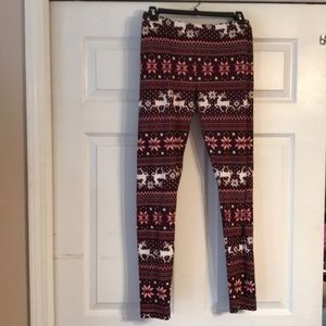 Winter knitted leggings